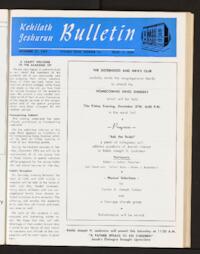 Kehilath Jeshurun Bulletin Vol. XXXII No. 15
