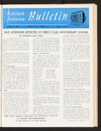 Kehilath Jeshurun Bulletin Vol. XXXII No. 24