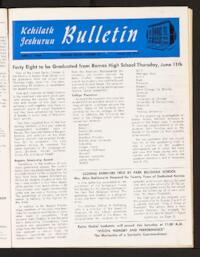 Kehilath Jeshurun Bulletin Vol. XXXII No. 35