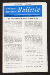 Kehilath Jeshurun Bulletin Vol. XXXII No. [37]