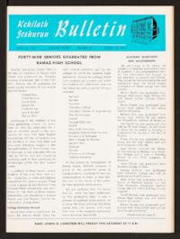 Kehilath Jeshurun Bulletin Vol. XXXIII No. 36