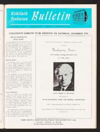 Kehilath Jeshurun Bulletin Vol. XXXIV No. 10