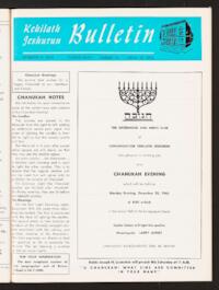 Kehilath Jeshurun Bulletin Vol. XXXIV No. 14
