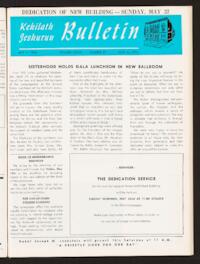 Kehilath Jeshurun Bulletin Vol. XXXIV No. 31