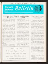 Kehilath Jeshurun Bulletin Vol. XXXV No. 2