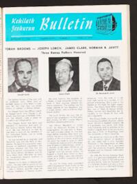 Kehilath Jeshurun Bulletin Vol. XXXV No. 3