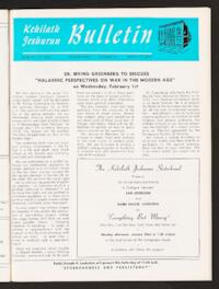 Kehilath Jeshurun Bulletin Vol. XXXV No. 14