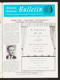 Kehilath Jeshurun Bulletin Vol. XXXV No. 17