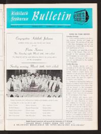 Kehilath Jeshurun Bulletin Vol. XXXV No. 24