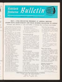 Kehilath Jeshurun Bulletin Vol. XXXV No. 29