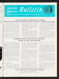 Kehilath Jeshurun Bulletin Vol. XXXV No. 31