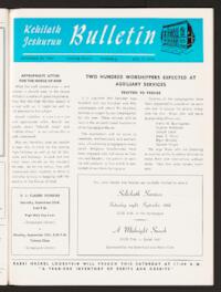 Kehilath Jeshurun Bulletin Vol. XXXVI No. 4
