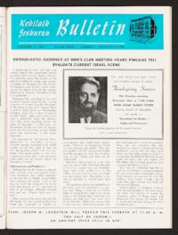 Kehilath Jeshurun Bulletin Vol. XXXVI No. 9