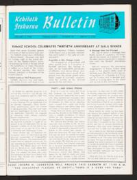 Kehilath Jeshurun Bulletin Vol. XXXVI No. 18