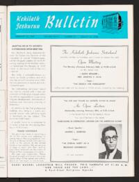 Kehilath Jeshurun Bulletin Vol. XXXVI No. 21