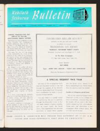 Kehilath Jeshurun Bulletin Vol. XXXVII No. 10
