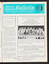 Kehilath Jeshurun Bulletin Vol. XXXVII No. 20