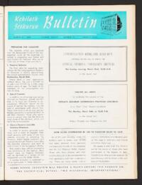 Kehilath Jeshurun Bulletin Vol. XXXVII No. 23