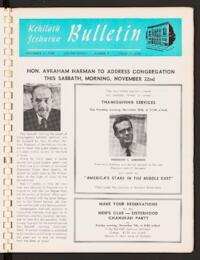 Kehilath Jeshurun Bulletin Vol. XXXVIII No. 9