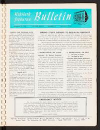 Kehilath Jeshurun Bulletin Vol. XXXVIII No. 12
