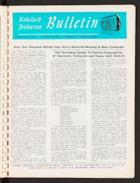 Kehilath Jeshurun Bulletin Vol. XXXVIII No. 14