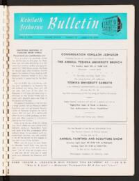 Kehilath Jeshurun Bulletin Vol. XXXVIII No. 18