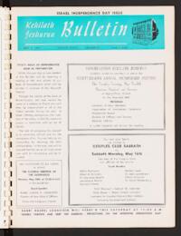 Kehilath Jeshurun Bulletin Vol. XXXVIII No. 20