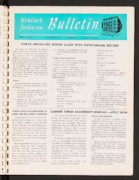 Kehilath Jeshurun Bulletin Vol. XXXVIII No. 23