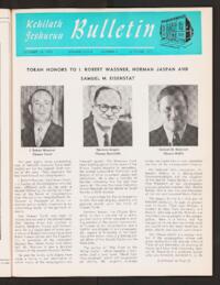 Kehilath Jeshurun Bulletin Vol. XXXIX No. 3