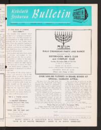 Kehilath Jeshurun Bulletin Vol. XXXIX No. 7