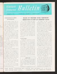 Kehilath Jeshurun Bulletin Vol. XXXIX No. 11
