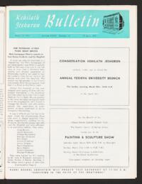 Kehilath Jeshurun Bulletin Vol. XXXIX No. 14