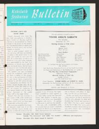 Kehilath Jeshurun Bulletin Vol. XL No. 8