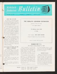 Kehilath Jeshurun Bulletin Vol. XL No. 10