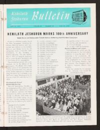 Kehilath Jeshurun Bulletin Vol. XL No. 18