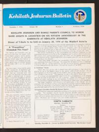 Kehilath Jeshurun Bulletin Vol. XLI No. 7
