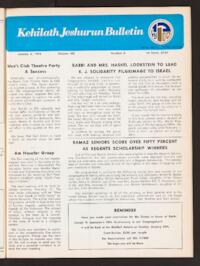 Kehilath Jeshurun Bulletin Vol. XLI No. 8
