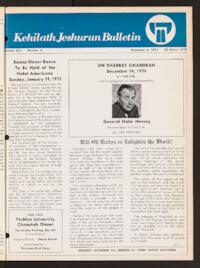 Kehilath Jeshurun Bulletin Vol. XLII No. 6