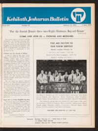 Kehilath Jeshurun Bulletin Vol. XLII No. 10