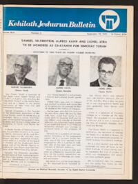 Kehilath Jeshurun Bulletin Vol. XLIII No. 2