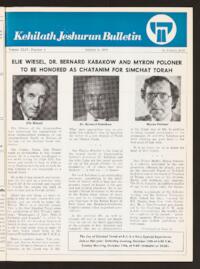 Kehilath Jeshurun Bulletin Vol. XLIV No. 2