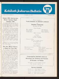 Kehilath Jeshurun Bulletin Vol. XLIV No. 6