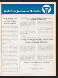 Kehilath Jeshurun Bulletin Vol. XLIV No. 7