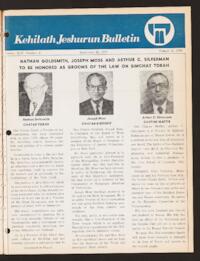 Kehilath Jeshurun Bulletin Vol. XLV No. 2