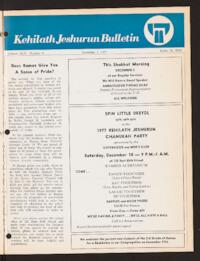 Kehilath Jeshurun Bulletin Supplement