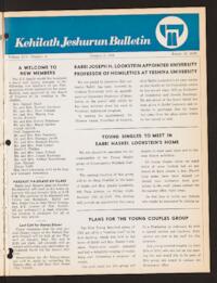 Kehilath Jeshurun Bulletin Vol. XLV No. 6
