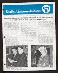 Kehilath Jeshurun Bulletin Vol. XLV No. 11