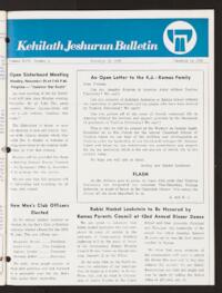 Kehilath Jeshurun Bulletin Vol. XLVI No. 4