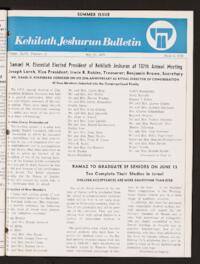 Kehilath Jeshurun Bulletin Vol. XLVI No. 11