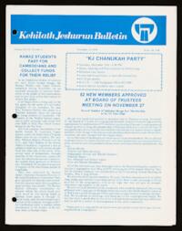 Kehilath Jeshurun Bulletin Vol. XLVII No. 4